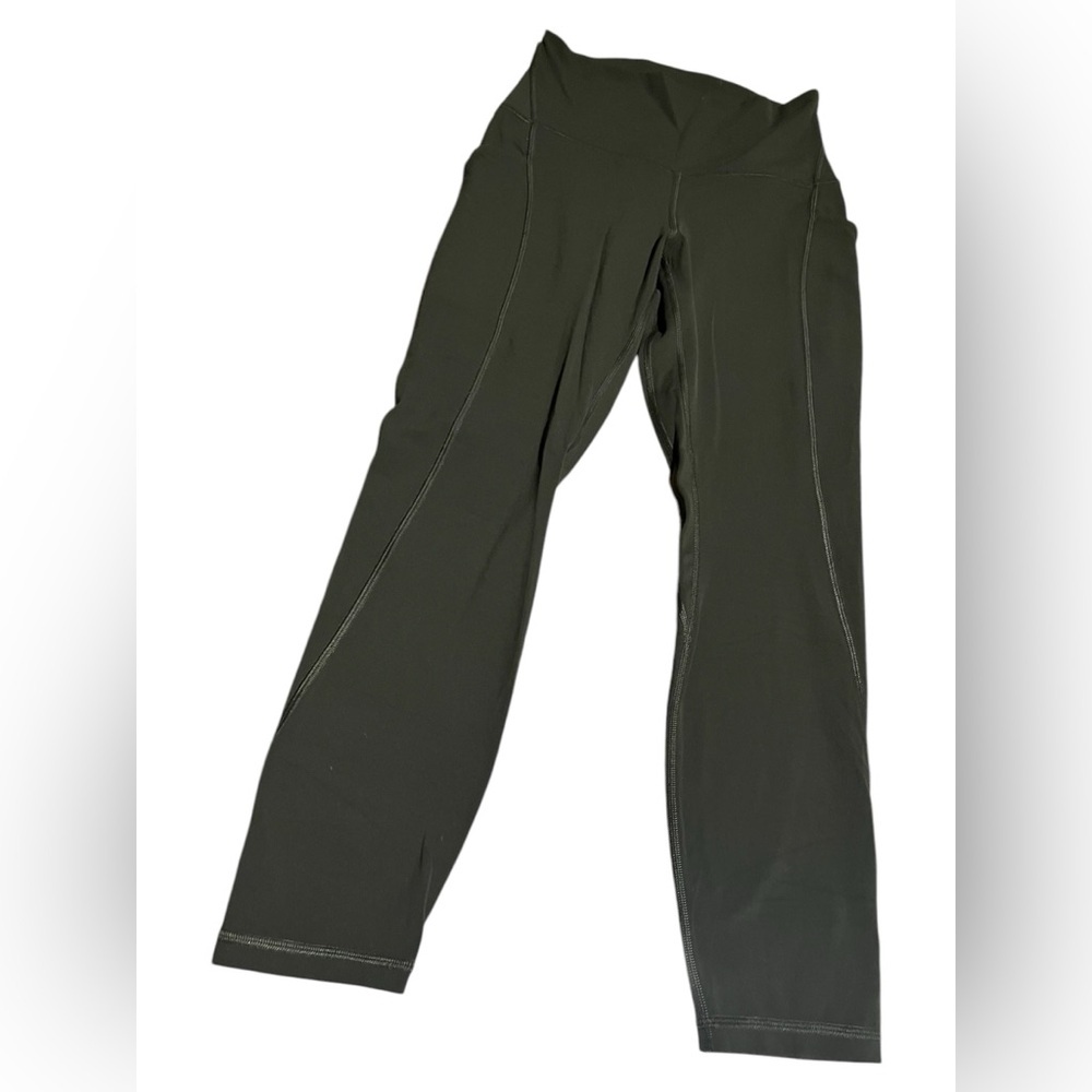 Lululemon Olive Green High-Waisted Leggings